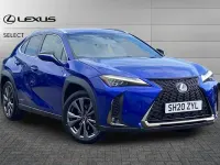 Used Lexus UX E-FOUR 181 HP (133 kW) 2020 Azure blue SUV