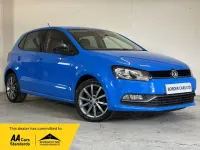 Used VW Polo Design 59 HP (43 kW) 2015 Blue Hatchback