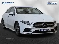 Used Mercedes A180 AMG line 116 HP (85 kW) 2019 White Sedan