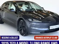 Used Tesla Model 3 Long Range AWD 11 kW (15 HP) 2025 Sedan