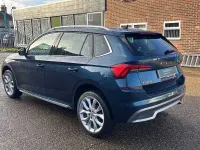 Used Skoda Kamiq SE L 110 HP (80 kW) 2020 Petrol blue metallic SUV