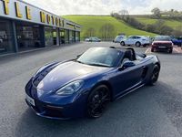 Used Porsche Boxster 300 HP (220 kW) 2020 Blue Cabriolet