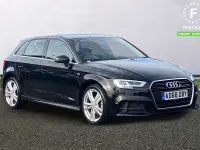 Begagnad Audi A3 S-Line 2019 Svart Sedan