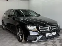 Used Mercedes E220 AMG line 194 HP (142 kW) 2017 Black Estate