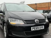 Usado VW Sharan SE 150 HP (110 kW) 2019 Preto Monovolume