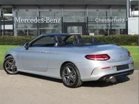 Used Mercedes C200 AMG line 180 HP (132 kW) 2019 Silver Cabriolet