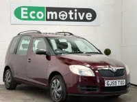 Used Skoda Roomster 70 HP (51 kW) 2009 Red MPV