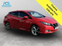 Used Nissan Leaf N-Connecta 110 kW (150 HP) 2021 Red Hatchback