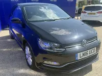 Used VW Polo Match 75 HP (55 kW) 2016 Black Hatchback