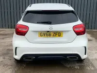 Used Mercedes A180 AMG line 122 HP (89 kW) 2017 White Hatchback