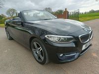 Used BMW 220 Sport Line 2016 Black Cabriolet