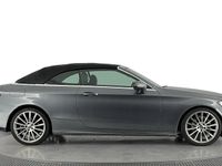 Used Mercedes C220 AMG line 170 HP (125 kW) 2018 Grey Cabriolet