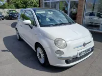 Second-hand Fiat 500 Lounge 69 CP (50 kW) 2009 Alb Cabrio