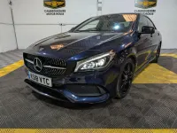 Used Mercedes CLA200 AMG line 136 HP (100 kW) 2018 Blue Coupe