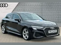 Used Audi A3 S-Line 147 HP (108 kW) 2022 Black Sedan