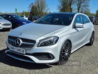 Używany Mercedes A200 AMG Line Premium Plus 2017 Srebrny Hatchback
