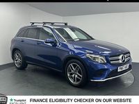Used Mercedes GLC220 AMG line 170 HP (125 kW) 2017 Blue SUV