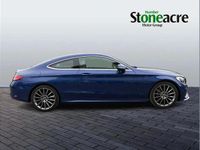Used Mercedes C200 AMG line 184 HP (135 kW) 2018 Blue Coupe