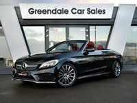 Used Mercedes C250 AMG line 2016 Black Cabriolet