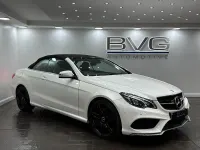 Used Mercedes E220 AMG line 177 HP (130 kW) 2017 White Cabriolet