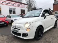 Used Fiat 500 S 2015 White Cabriolet