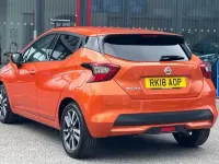 Used Nissan Micra N-Connecta 90 HP (66 kW) 2018 Orange Hatchback