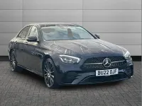 Used Mercedes E200 AMG line 196 HP (144 kW) 2022 Blue Sedan