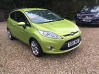 Used Ford Fiesta Zetec 2010 Green Hatchback
