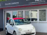 Used Fiat 500 Pop 69 HP (50 kW) 2009 White Cabriolet