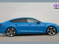 Used Audi A5 Black Edition 187 HP (137 kW) 2019 Blue Coupe