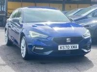 Begagnad Seat Leon FR Sport 110 HK (80 kW) 2021 Blå Halvkombi