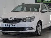 Used Skoda Fabia SE 2016 White Estate