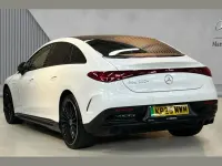 Used Mercedes EQE350 AMG line 214 kW (292 HP) 2025 Manufaktur paint manufaktur opalite white bright Sedan