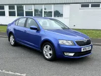 Used Skoda Octavia SE 110 HP (80 kW) 2015 Blue Estate