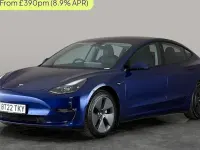 Used Tesla Model 3 Long Range AWD 366 kW (498 HP) 2022 Blue Sedan
