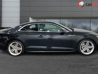 used Audi A5 2.0 TDI S LINE 2d 188 BHP 7-Inch Multimedia, Apple CarPlay / Android Auto, Front / Rear Park Sensors, Heated Front Seats, Satellite Navigation 18in Alloys, Brilliant Black