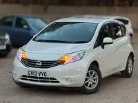 Used Nissan Note Acenta 98 HP (72 kW) 2013 White Hatchback