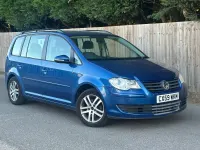 Used VW Touran SE 105 HP (77 kW) 2009 Blue MPV