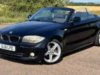 Used BMW 120 Cabriolet Sport Line 170 HP (125 kW) 2011 Black Cabriolet