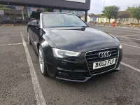 Used Audi A5 Cabriolet S-Line 177 HP (130 kW) 2012 Black Cabriolet
