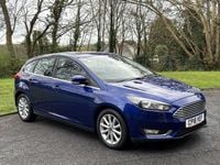 Begagnad Ford Focus Titanium 125 HK (91 kW) 2018 Blå Halvkombi