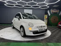 Used Fiat 500 Lounge 69 HP (50 kW) 2009 White Cabriolet