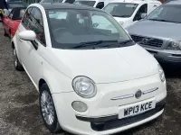 Used Fiat 500 Lounge 69 HP (50 kW) 2013 White Hatchback
