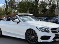 Used Mercedes C220 AMG Line Premium Plus 170 HP (125 kW) 2018 White Cabriolet