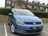 Used VW Touran SE 105 HP (77 kW) 2012 Blue MPV