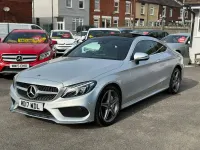 Used Mercedes C250 AMG Line Premium Plus 204 HP (150 kW) 2017 Silver Coupe