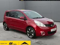 Begagnad Nissan Note N-TEC 110 HK (80 kW) 2012 Röd Halvkombi