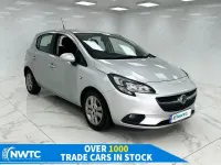Used Vauxhall Corsa Design Edition 90 HP (66 kW) 2015 Silver Hatchback