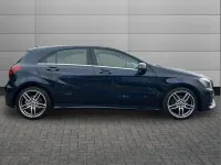 Used Mercedes A180 AMG Line Premium 109 HP (80 kW) 2017 Blue Hatchback