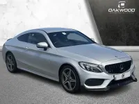 Begagnad Mercedes C220 AMG line 170 HK (125 kW) 2017 Silver Sportkupé
